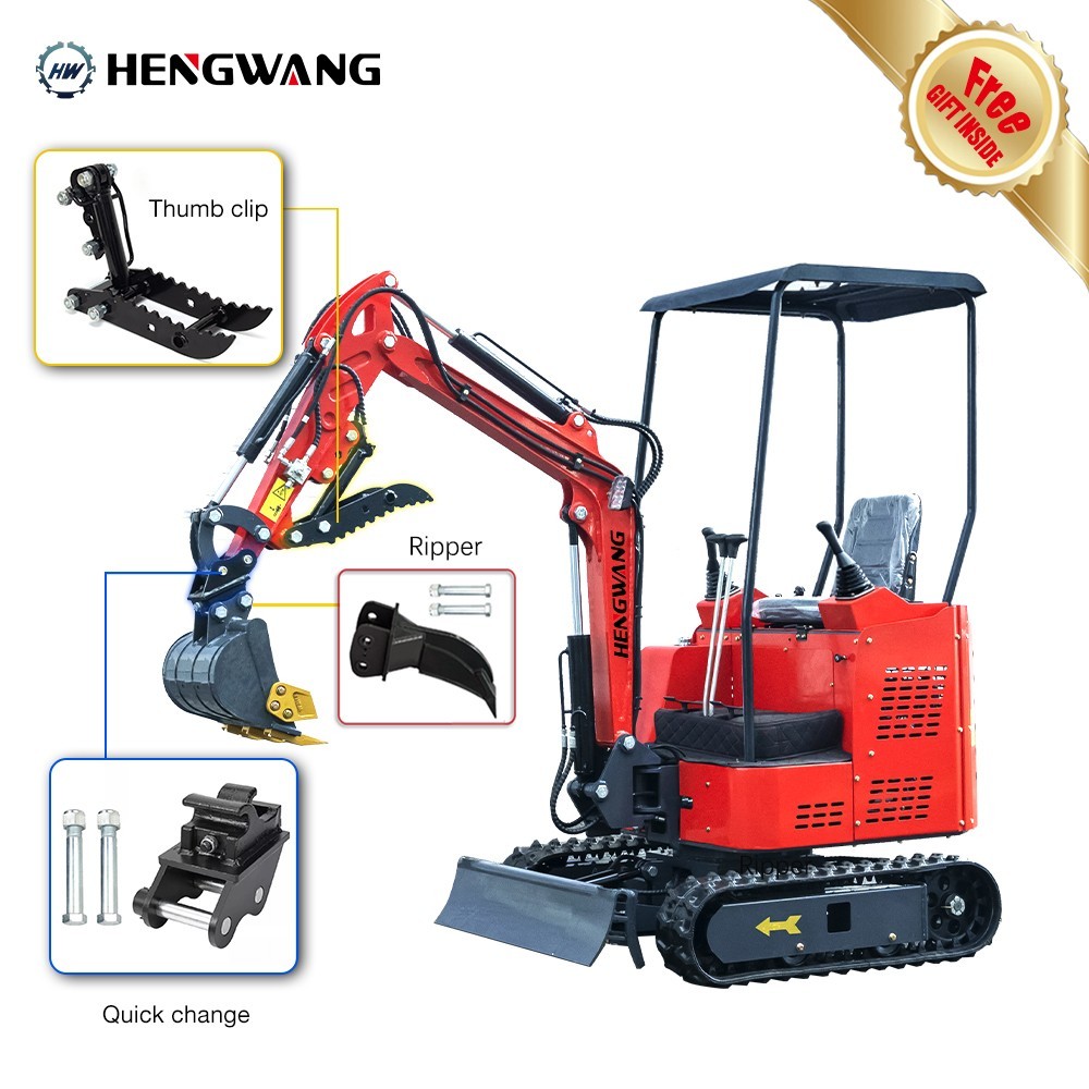 Limited time discount 4000 lbs mini excavator, side swing telescopic chassis B&S