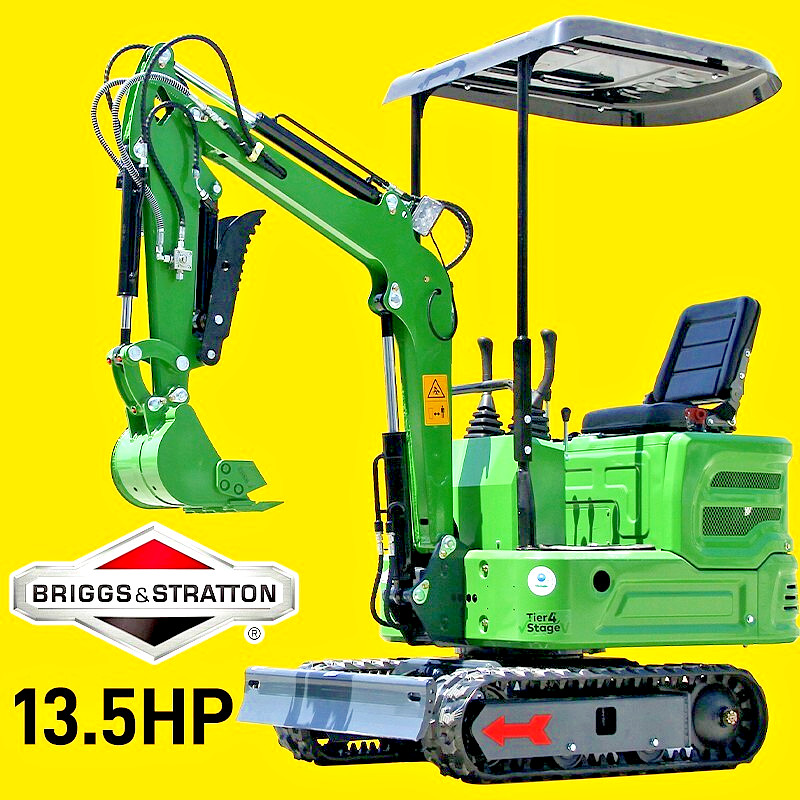 Free unloading 1Ton Mini Excavator B & S  Gas Hydraulic Cralwer Track Digger