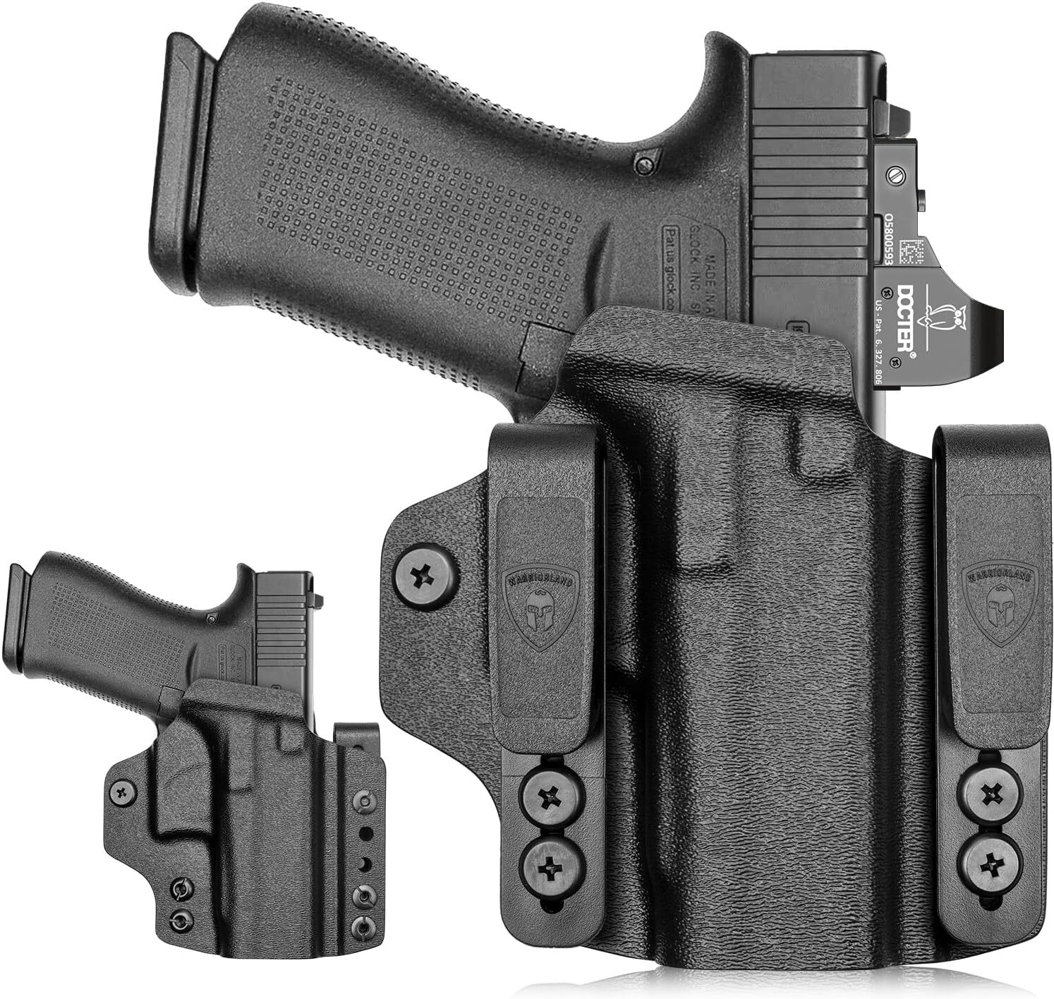 IWB&OWB Convertible Holster Optic Cut: Glock 43, Glock 43X & Glock 43X MOS RH