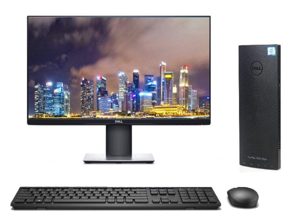 Dell OptiPlex 7070 Ultra AIO i5, Win 11 Pro with P2419H Infinity Edge Monitor