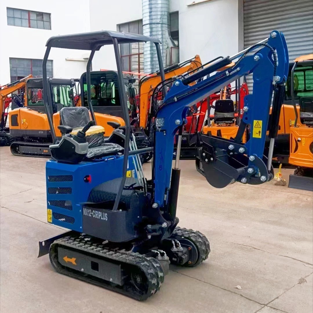 1-Ton Mini Excavator Tracked 13.5 HP RATO Gas Engine w/Pilot Control& Swing Boom