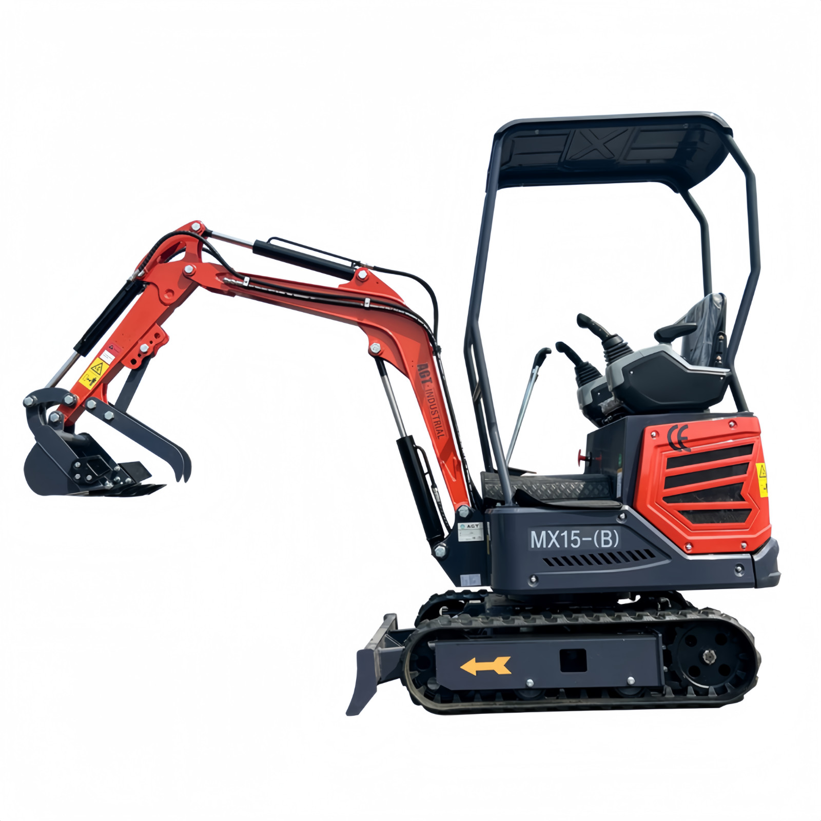 AGT  1Ton Mini Excavator Digger Crawler with Pilot Control B&S Gas Engine New