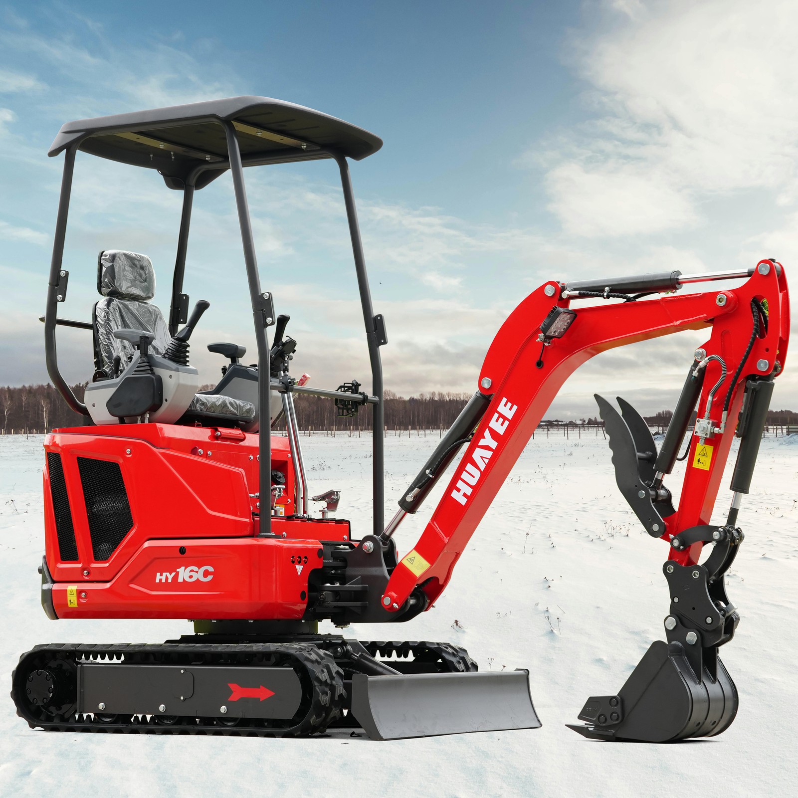 HY16C FREE SHIP upgrade Diesel 1.6Ton Mini Excavator Kubota D722 Engine 14HP