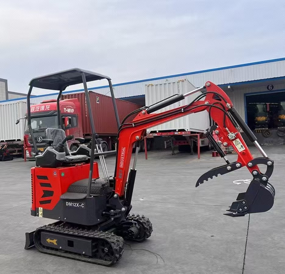 Mini Excavator w/Pilot Control Swing Boom&Hydraulic Thumb B&S Engine AGT-DM12X-C