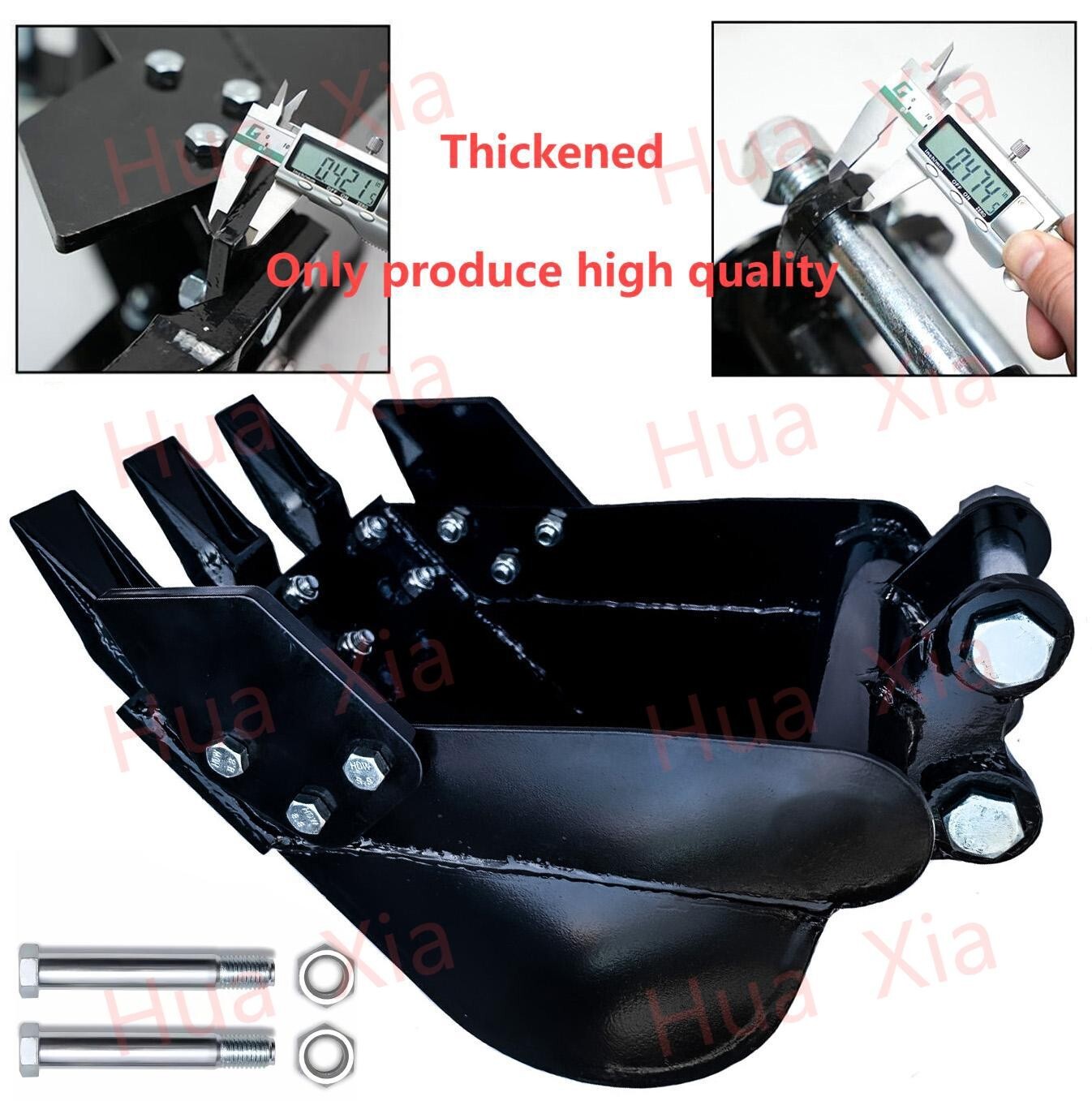 300mm Narrow Bucket For Mini Excavator Attachment with Teeth 12″ Trench Bucket