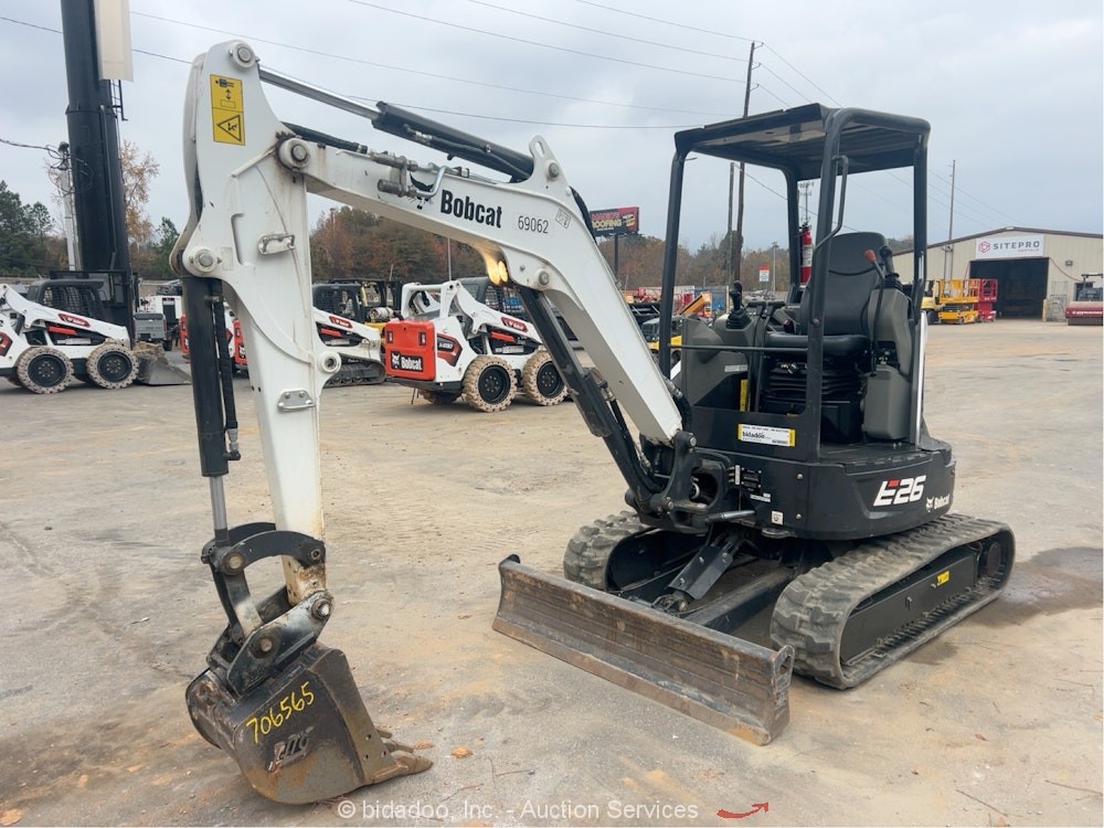 2024 Bobcat E26 Mini Excavator Backhoe Blade Aux Hyd Bucket Dozer bidadoo