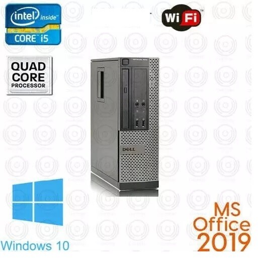 DELL Desktop Computer HDMI PC DVD QUAD Core i5 1TB SSD 16GB RAM WiFi OFFICE 2019