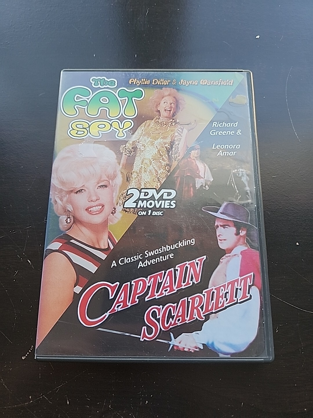 The Fat Spy/Captain Scarlett (DVD, 2002, Double Sided Disc) Jayne Mansfield Rich