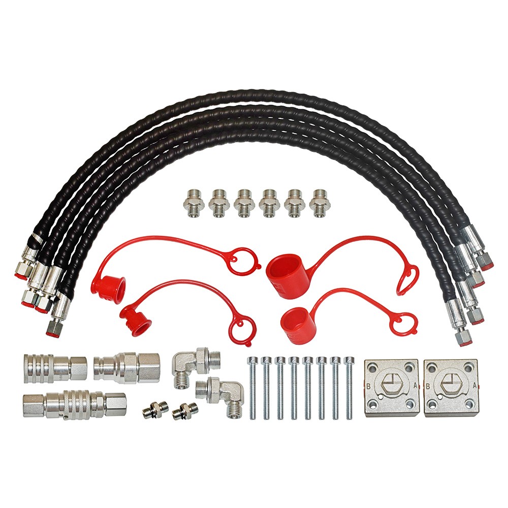 2 Three Way Diverter Valves FOR 1-1.8ton Mini Excavator 2 Hydraulic Coupler