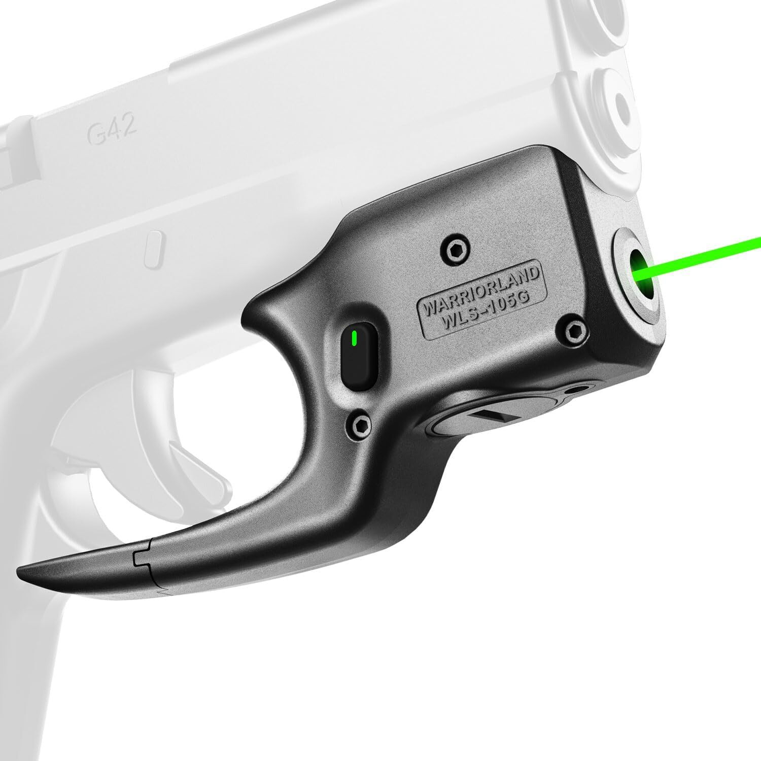 Green Laser Sight Tailored Fit Glock 42 / Glock43 /Glock43X/Glock48,Ambidextrous