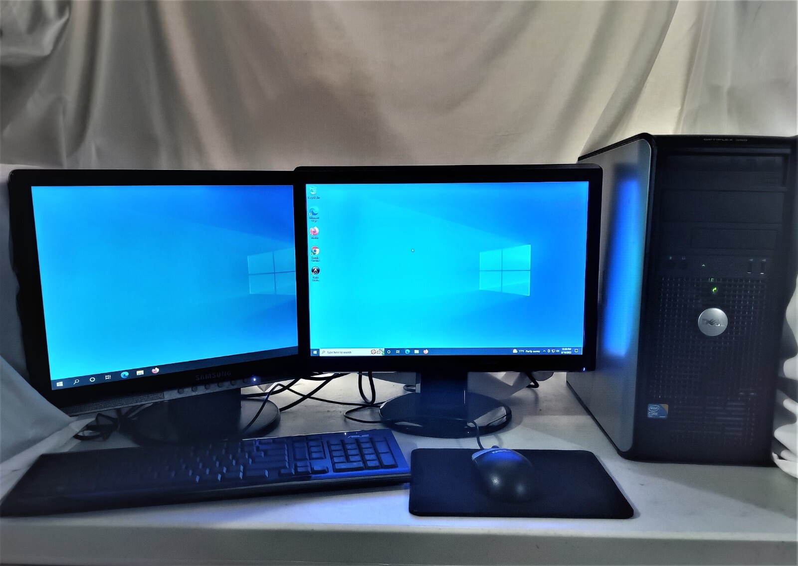 Dell Professional Business Dual Monitor Windows 10 Desktop Computers – Multiple
