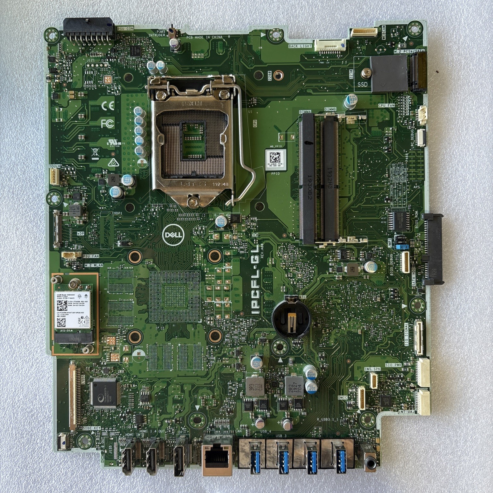 Genuine Dell Optiplex 7470 AiO Motherboard 0JWGHC JWGHC IPCFL-GL w/ WIFI Card