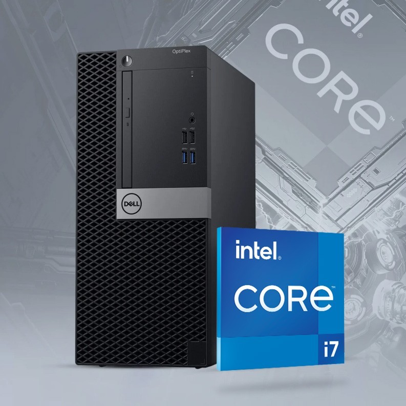 Dell OptiPlex MT Core i7 Desktop PC upto 32GB RAM 2TB SSD DVD Wi-Fi6 Windows 11