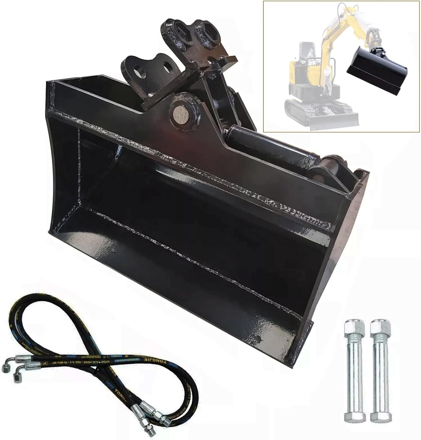 600mm 0.8-1.8T Mini Excavator Attachments Excavator Hydraulic Tilting Bucket