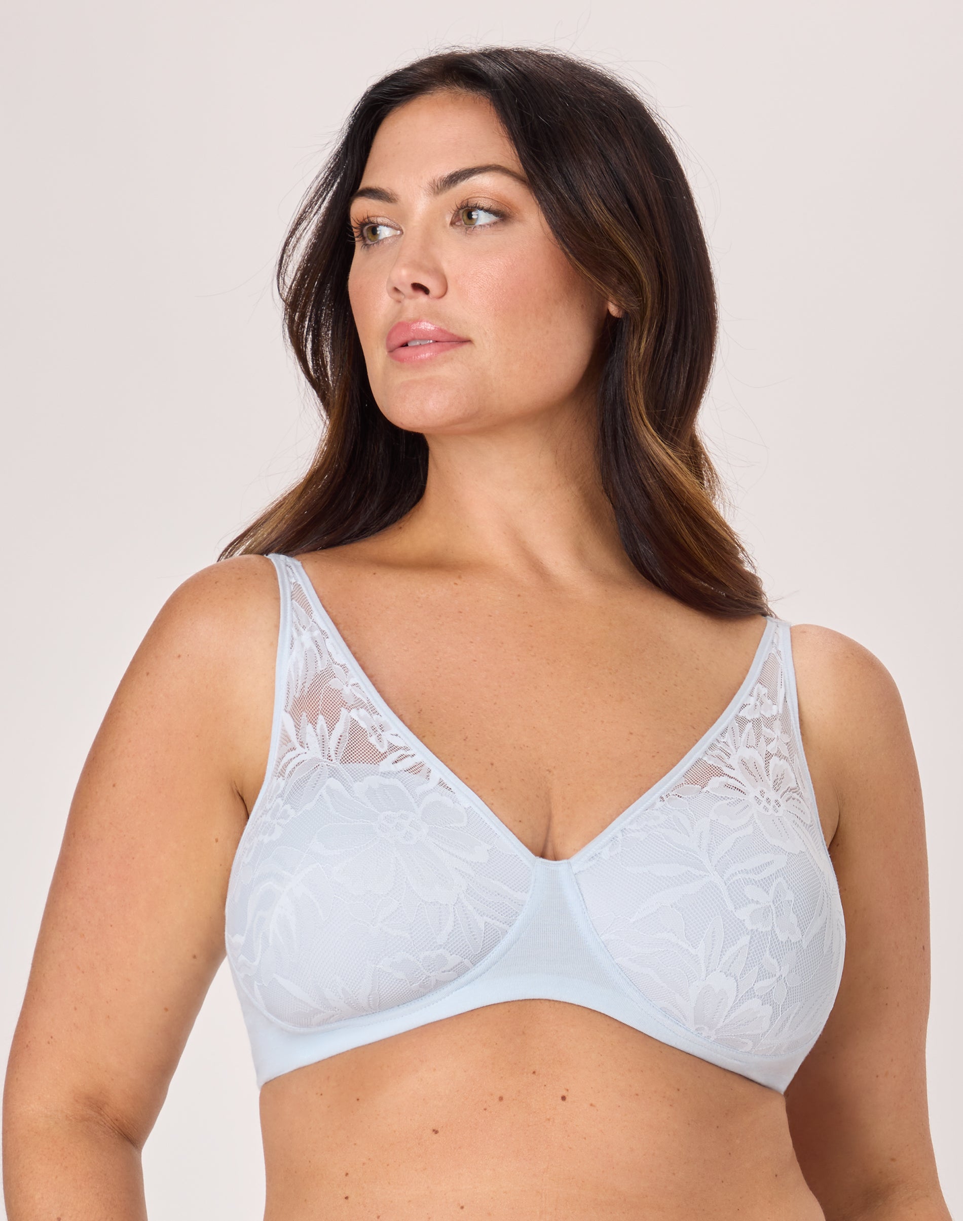 Bali Breathe Cotton Modal Wireless T-Shirt Bra Salty Pepper Grey S Women’s