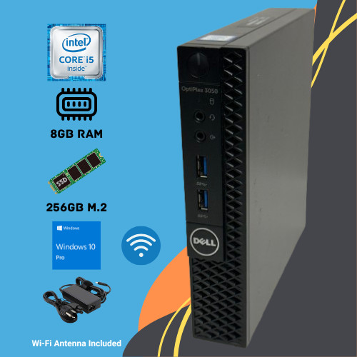 Dell OptiPlex 3050 Micro Intel® Core i5-6500T CPU @ 2.5GHz | 8G/256GB SSD/Win 10