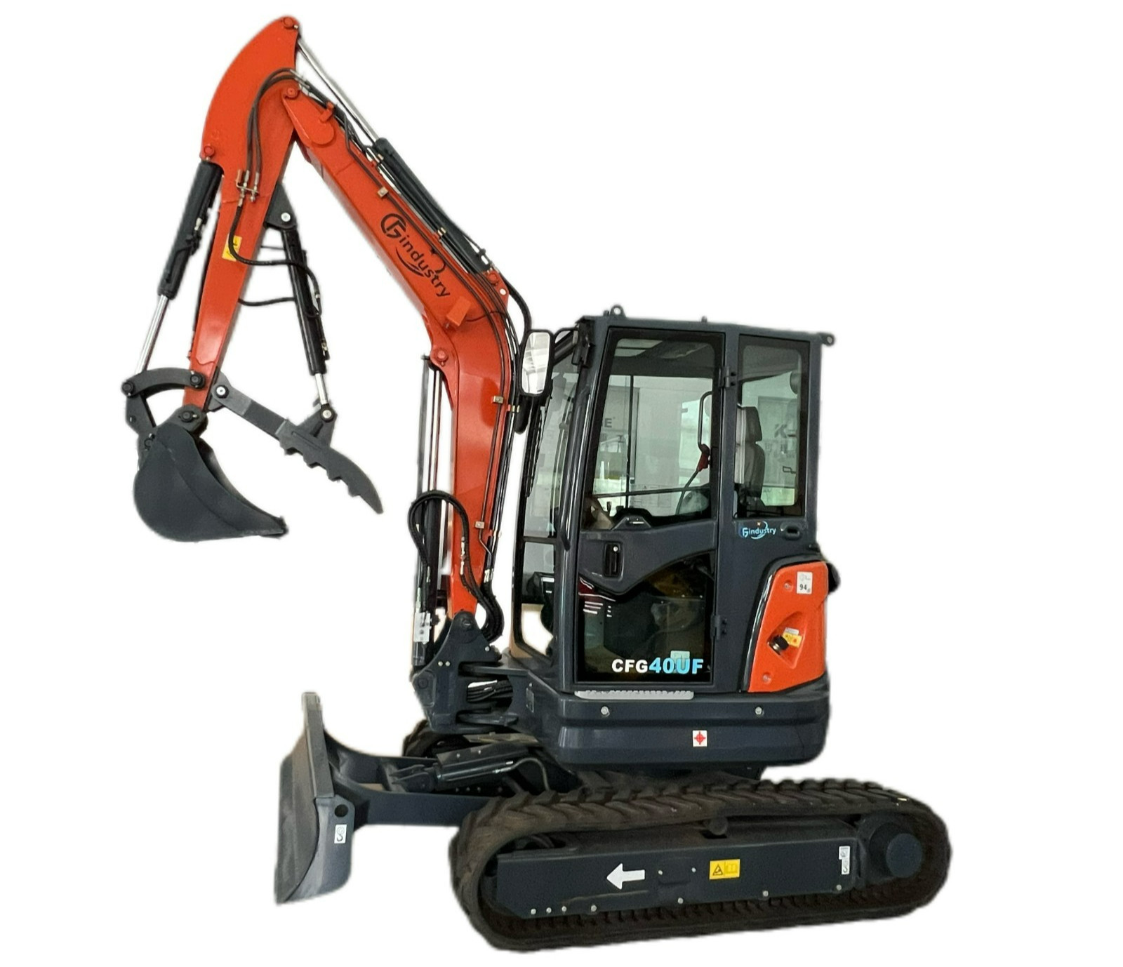 CFG Mini Excavator 4Ton Track Digger Kubota D1703 Diesel Engine(Hydraulic Thumb)