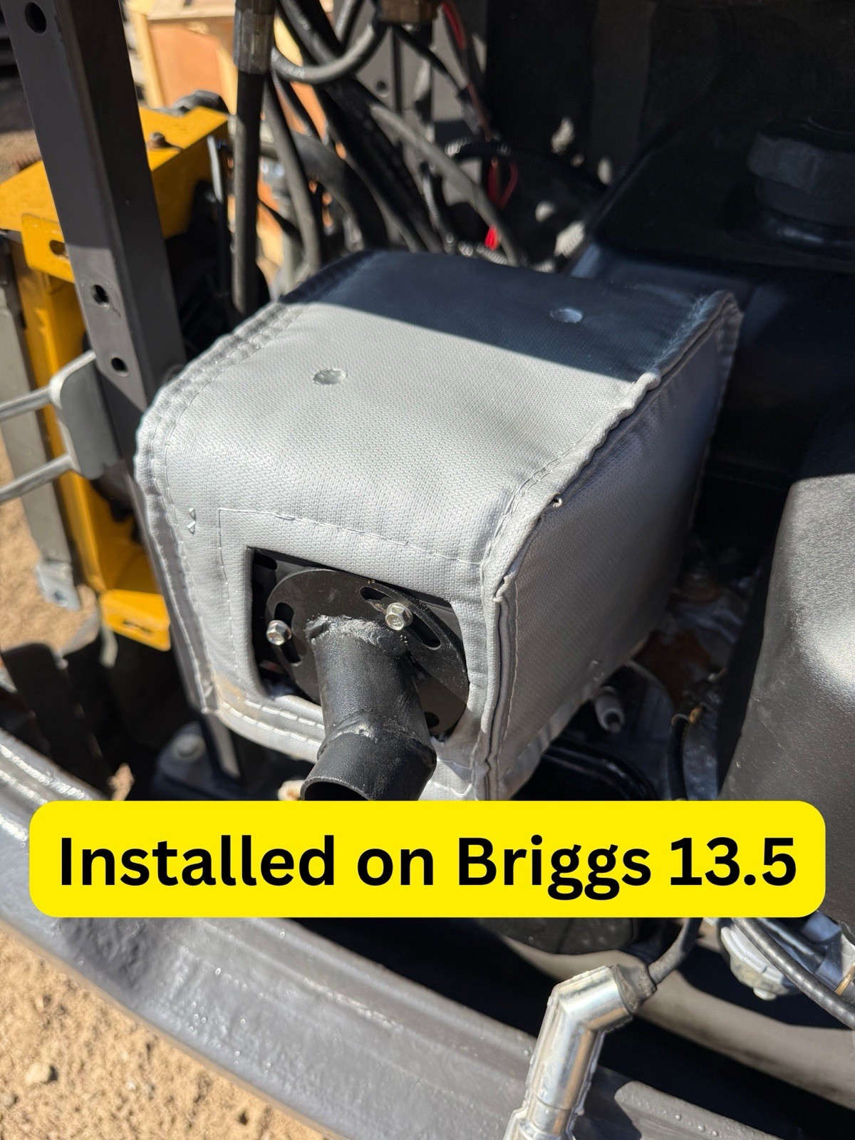 Muffler Blanket Fits Chinese Mini Excavator Skid Steer Briggs 13.5hp XR2100