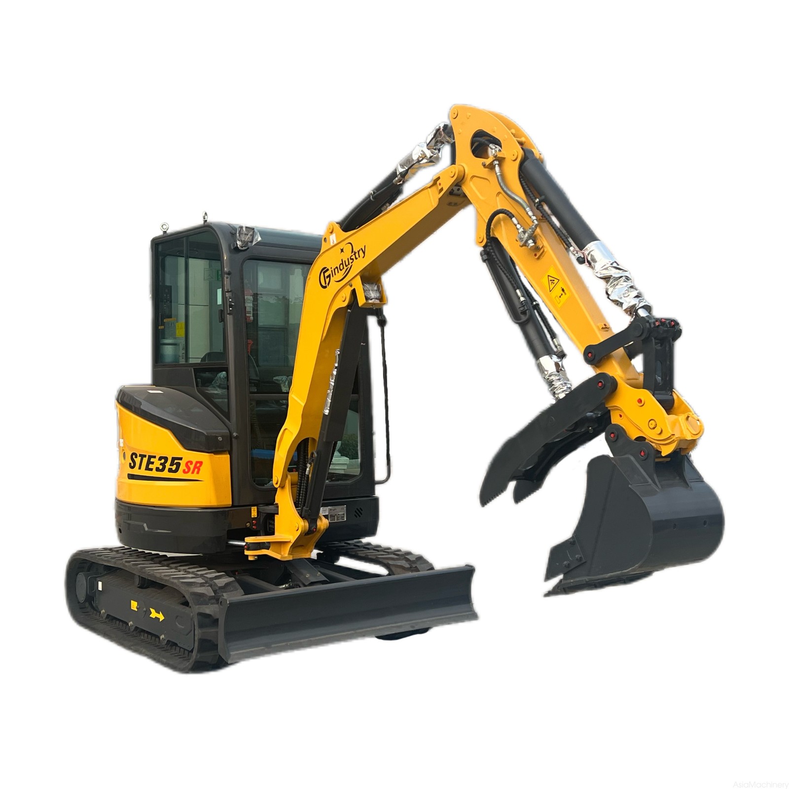 2.8Ton Mini Excavator Hydraulic Digger Crawler Diesel 25HP Yanmar Engine STE35SR