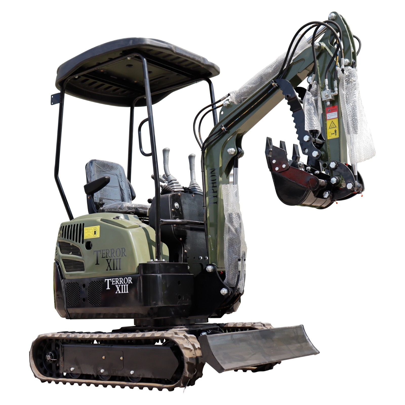 FREE SHIPPING 2025 1.3 Ton New Mini Excavator, B&S 13.5hp Gas Engine USA Crawler