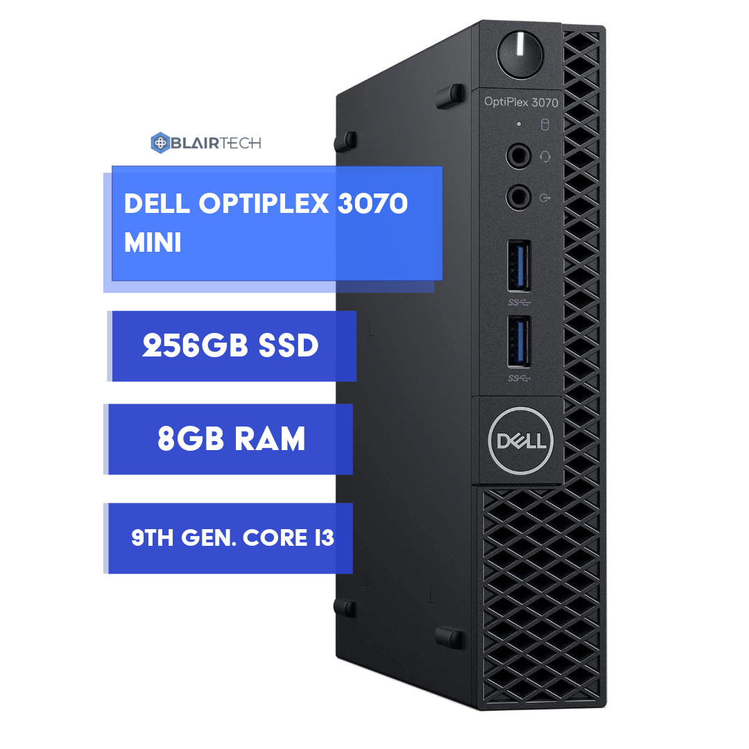 Dell OptiPlex Mini Desktop PC Intel i3 9th Gen 8GB RAM 256GB SSD Windows 11