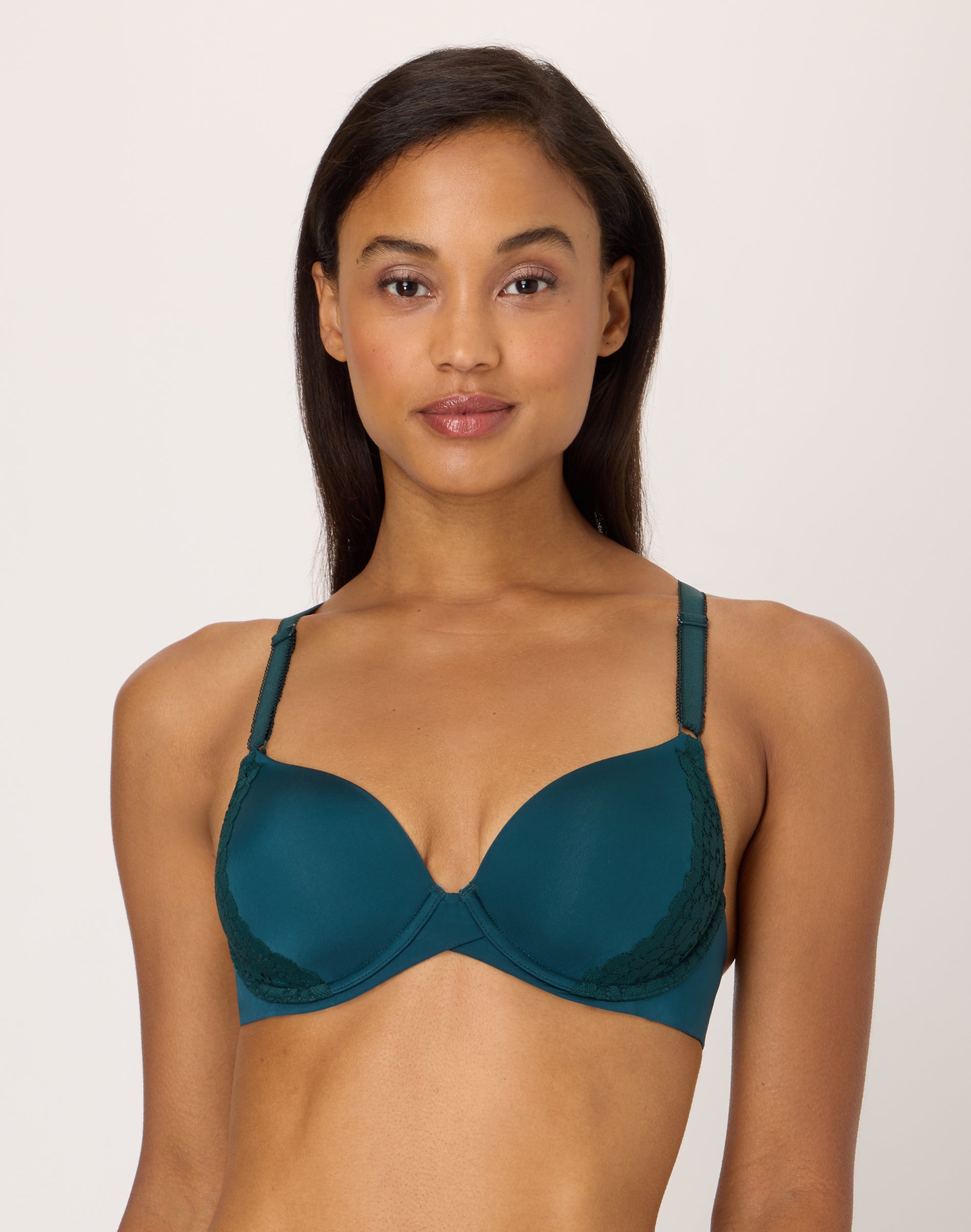 Maidenform One Fab Fit Everyday Modern Demi Underwire Bra Fashion Green 36D Women’s