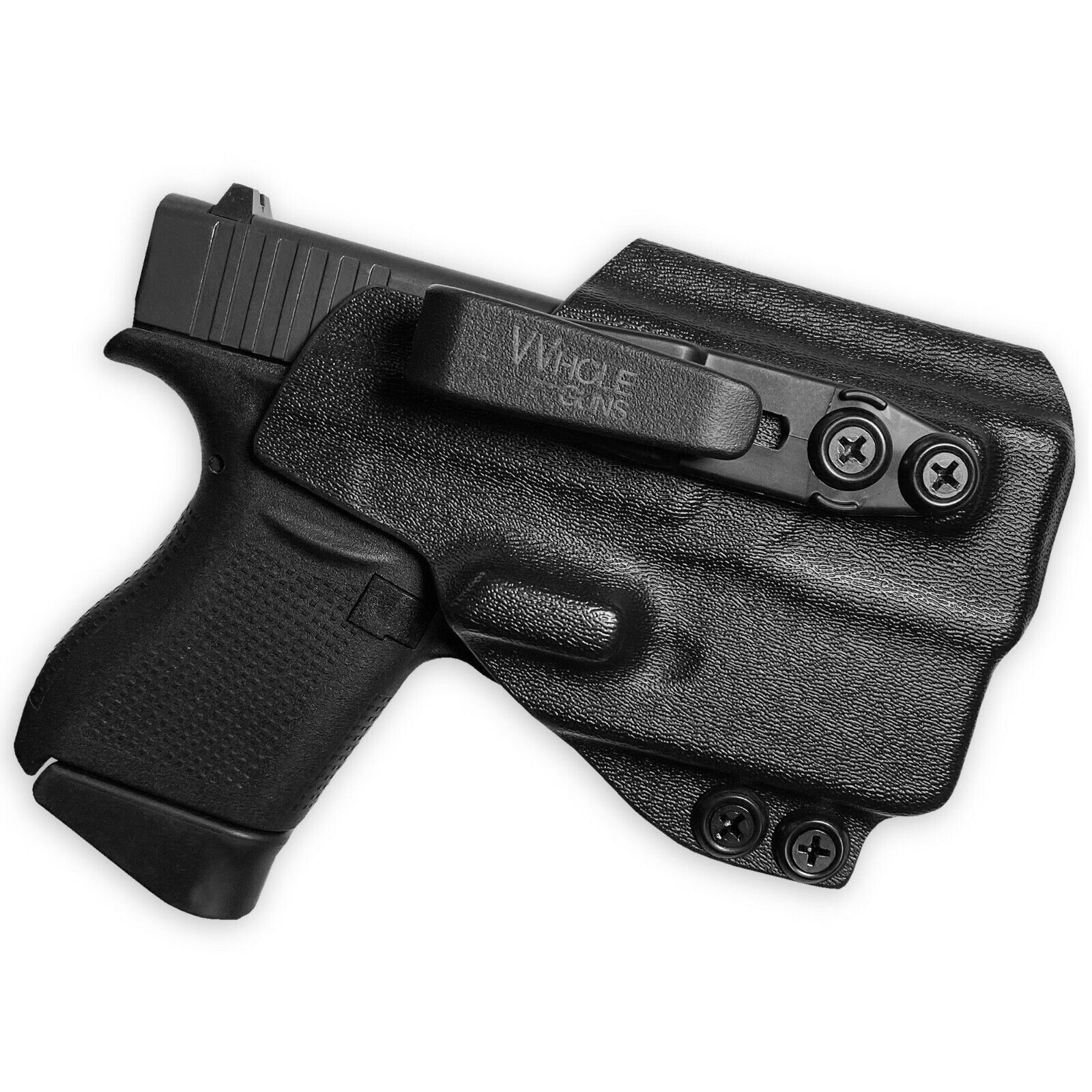 IWB TUCKABLE RED DOT READY + CLAW Holster Fits Glock 43X MOS with TLR-6 Light