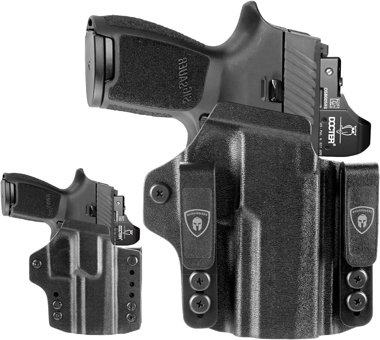 IWB&OWB Convertible Holster Optic Cut:Sig P320 Compact M18&P320 Full Size M17