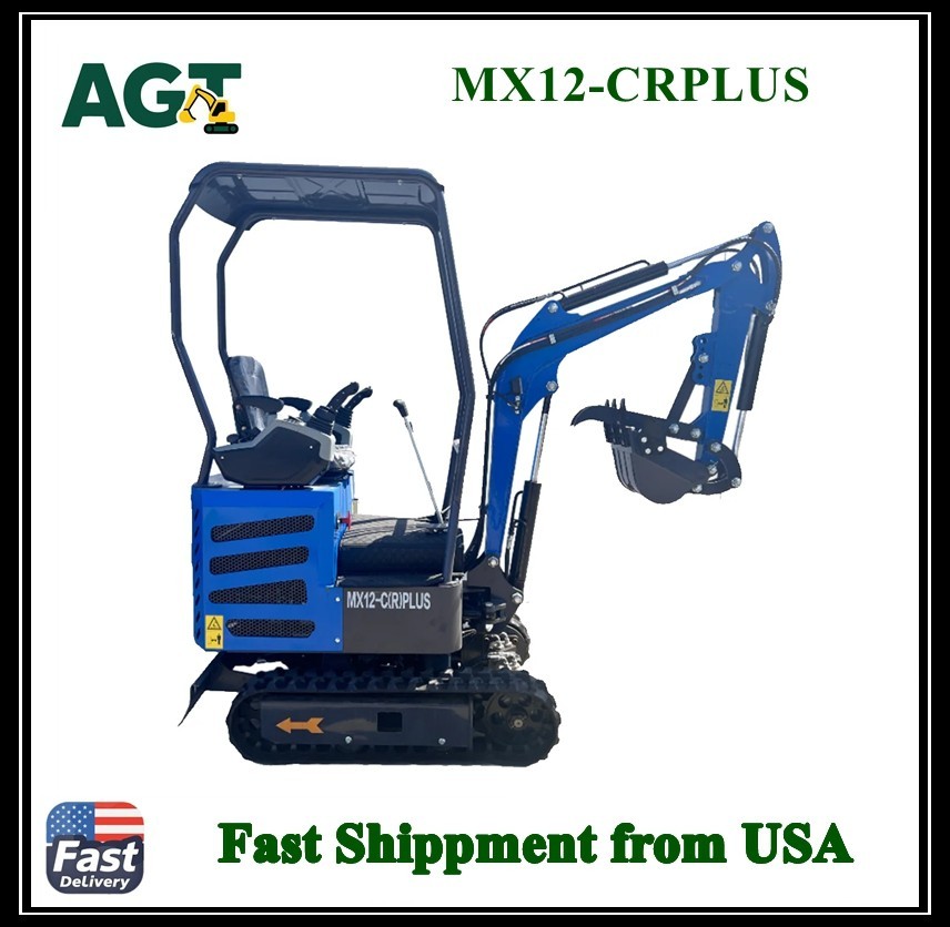 AGT Mini Excavator 13.5 HP Rato R420DF-V Engine Compact Design MX12-C(R)PLUS