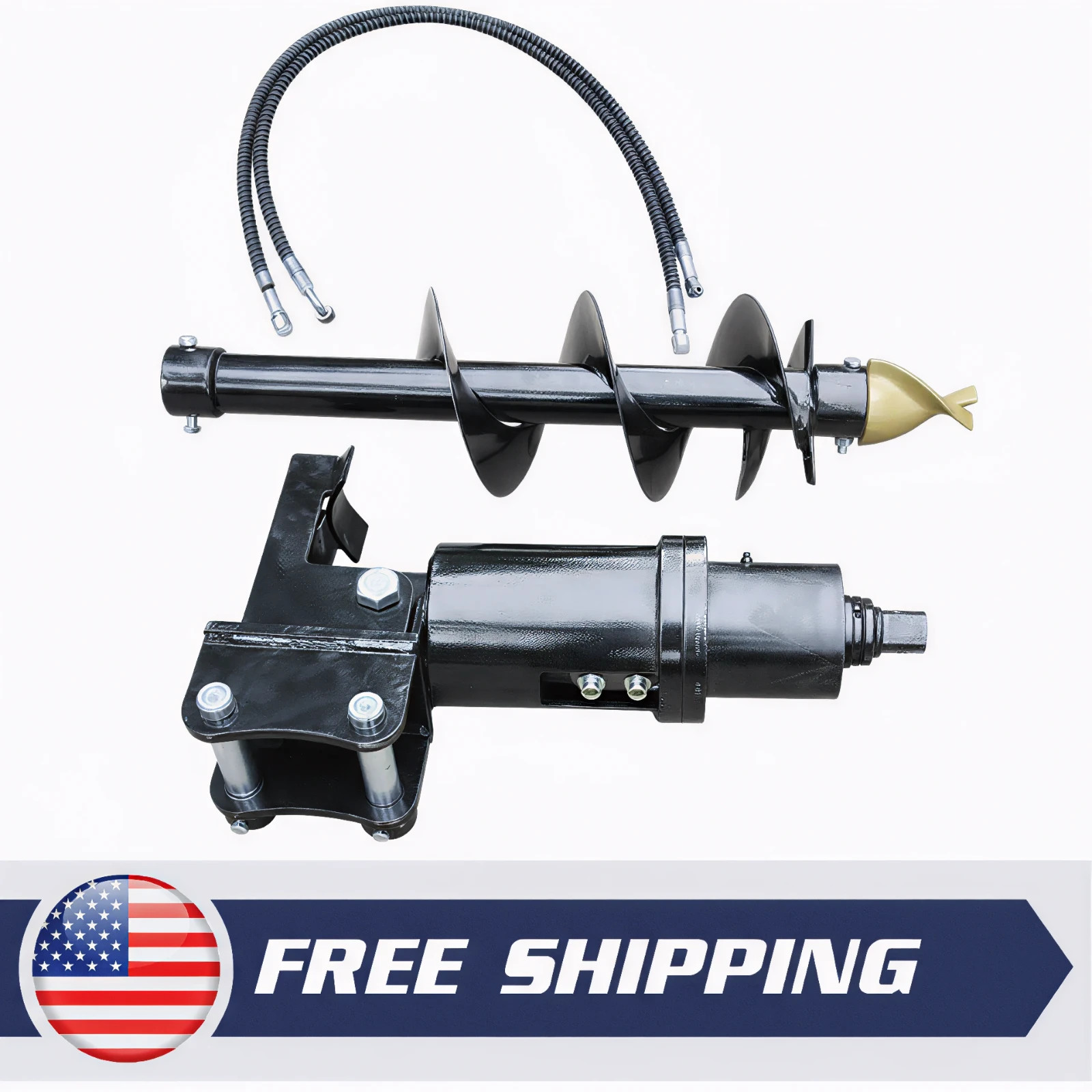 200mm Auger Drill 30mm Pin for 1.8T Mini Excavator 2025 new model, free shipping