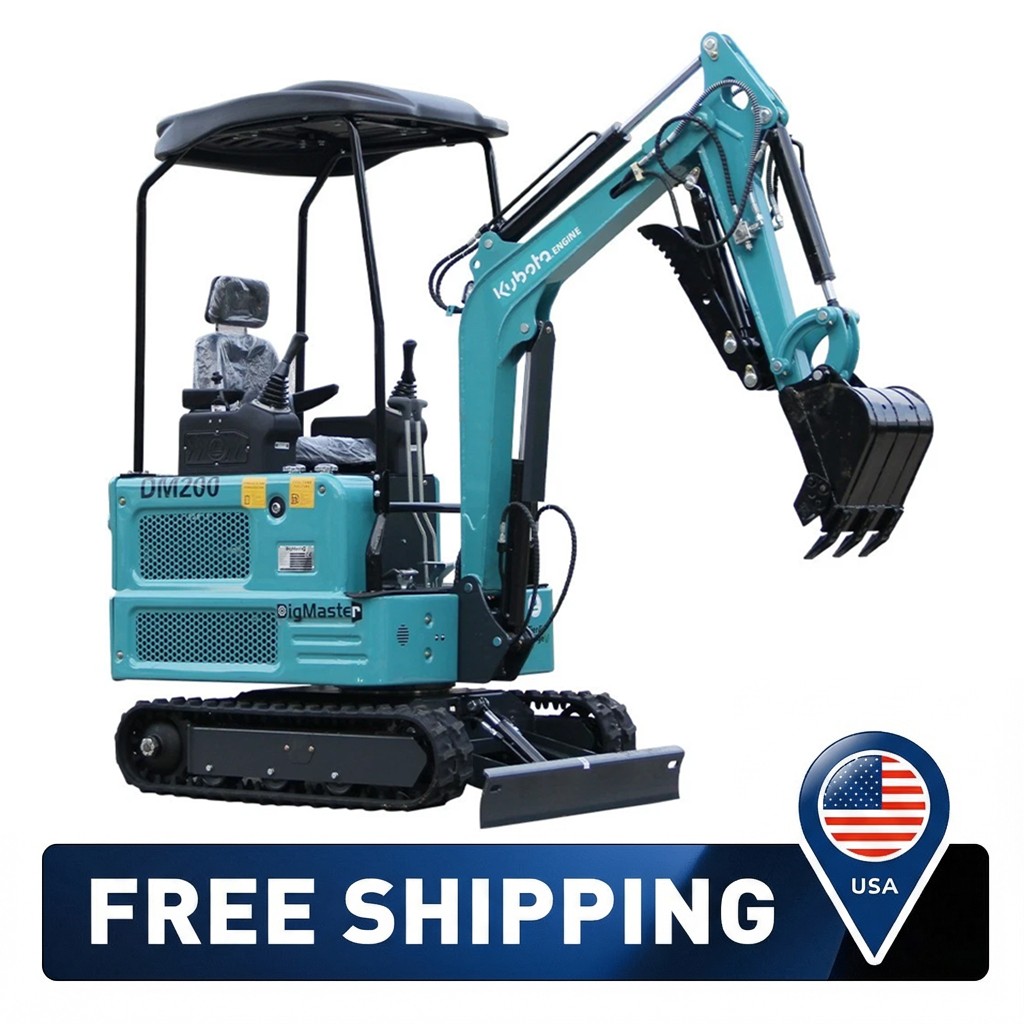 1.8 Ton Kubota Mini Excavator – Water-Cooled, 4000 lb Track Digger,Diesel,EPA