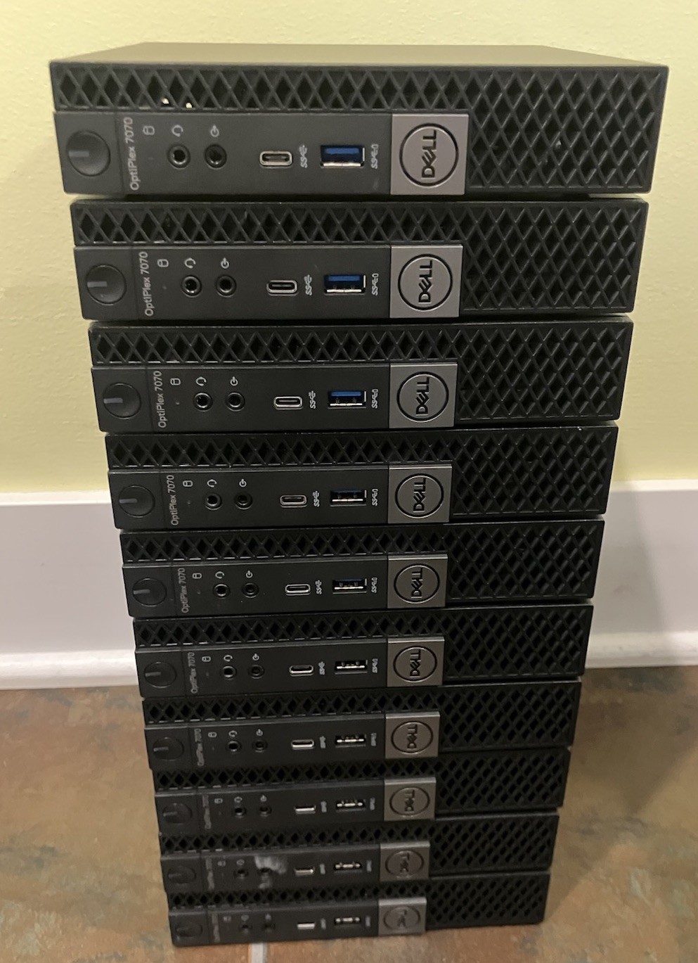 Lot Of 10 Dell OptiPlex 7070 Micro i5 9th Gen 8GB RAM 256GB SSD