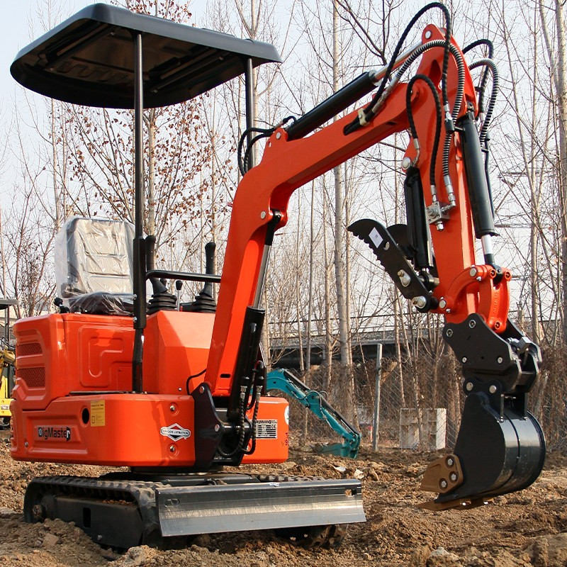 B&S Mini Excavator 13.5HP Gas With 400/200mm Bucket QUICKHITCH Hydraulic Thumb