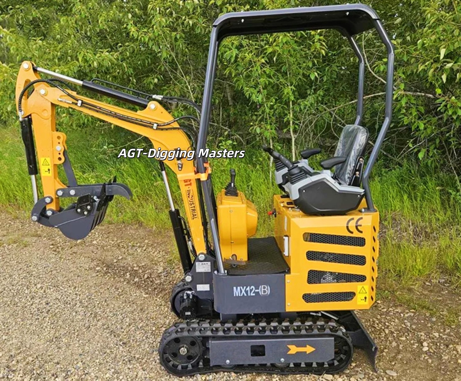 1851 lbs PILOT SYSTEM AGT MX12-B Mini Excavator Digger 13.5HP B & S Engine