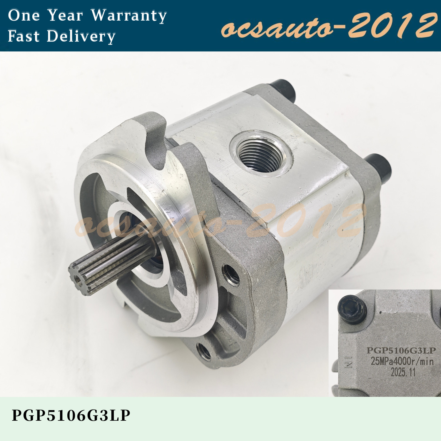 Single Acting Hydraulic Pump For 1-Ton Mini Class Mini Excavators PGP5106G3LP