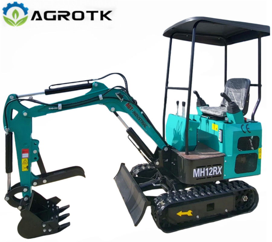 1Ton Mini Excavator Digger RATO EPA Engine Pilot Control System Tracked Crawler