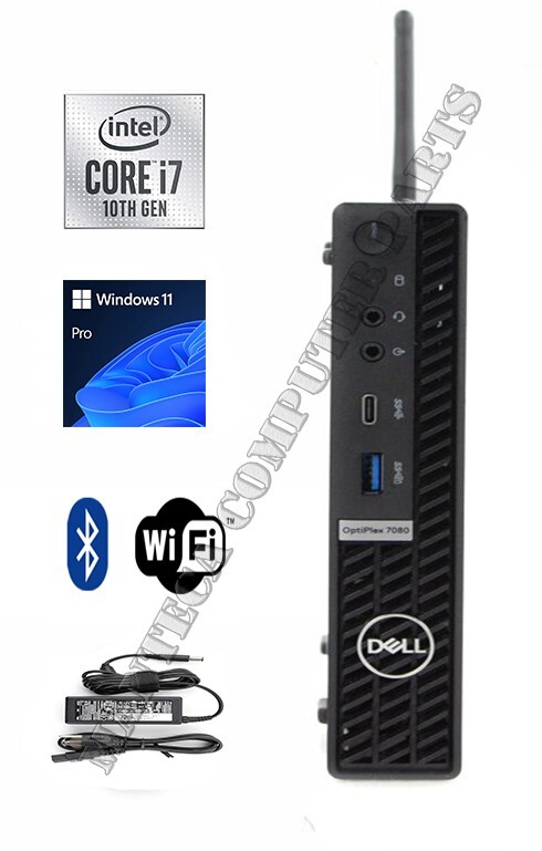 Dell OptiPlex 7080 Micro i7-10700T & up to 64GB RAM & 2TB SSD & Win 11 & WiFi+BT