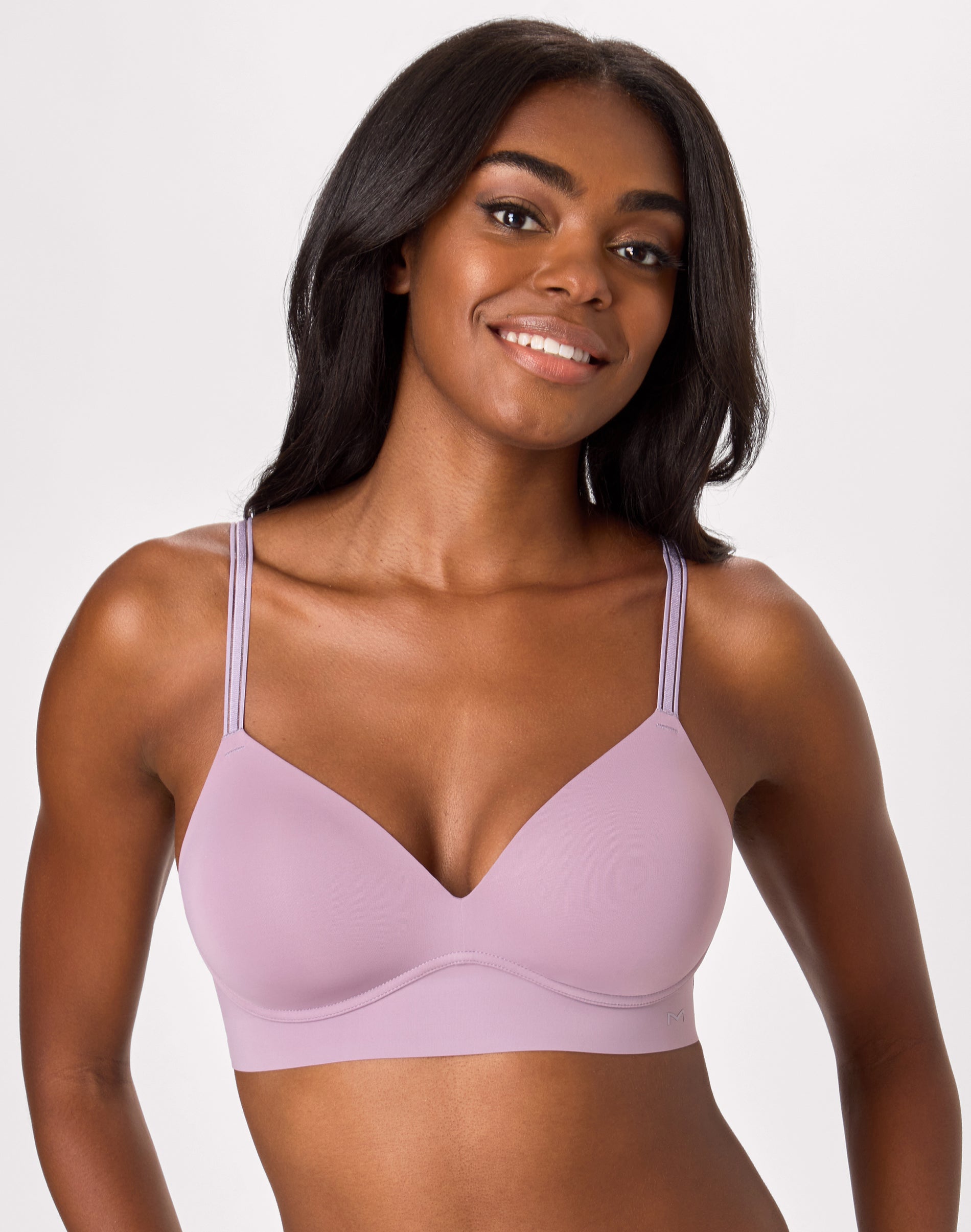 Maidenform Barely There Full Coverage Wireless Bra Perfectly Purple XL Women’s