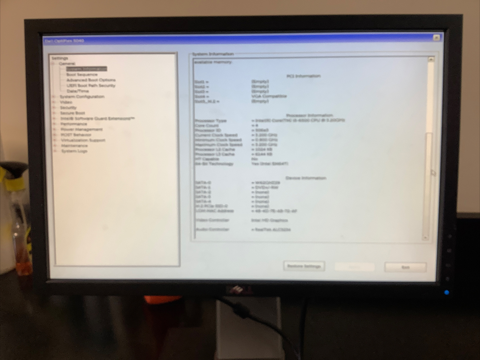 Dell Optiplex 5040 Intel i5-6500 @ 3.20GHz No OS Desktop