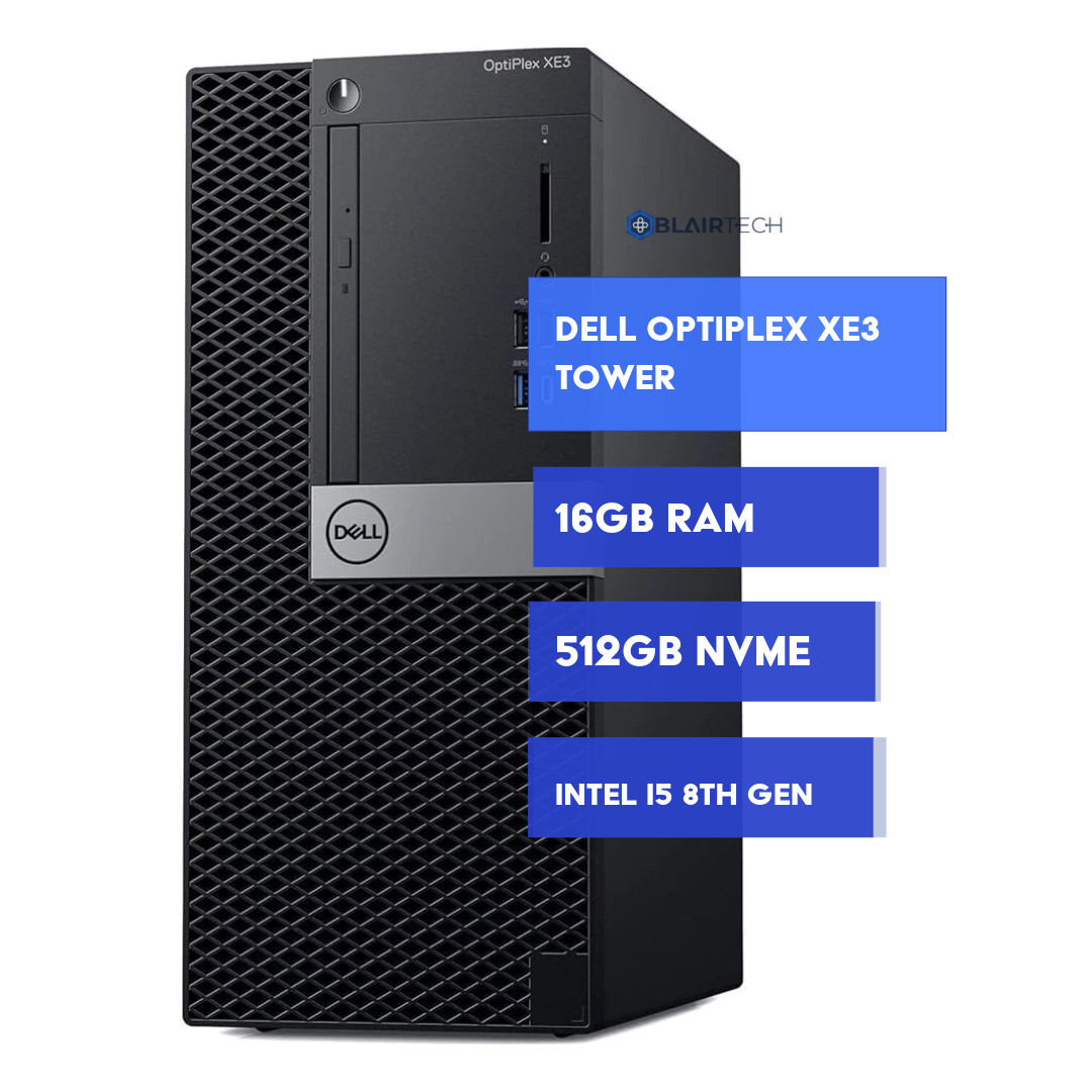 Dell OptiPlex Desktop Tower PC – 8th Gen Intel i5 | 16GB RAM 512GB NVMe | Win 11