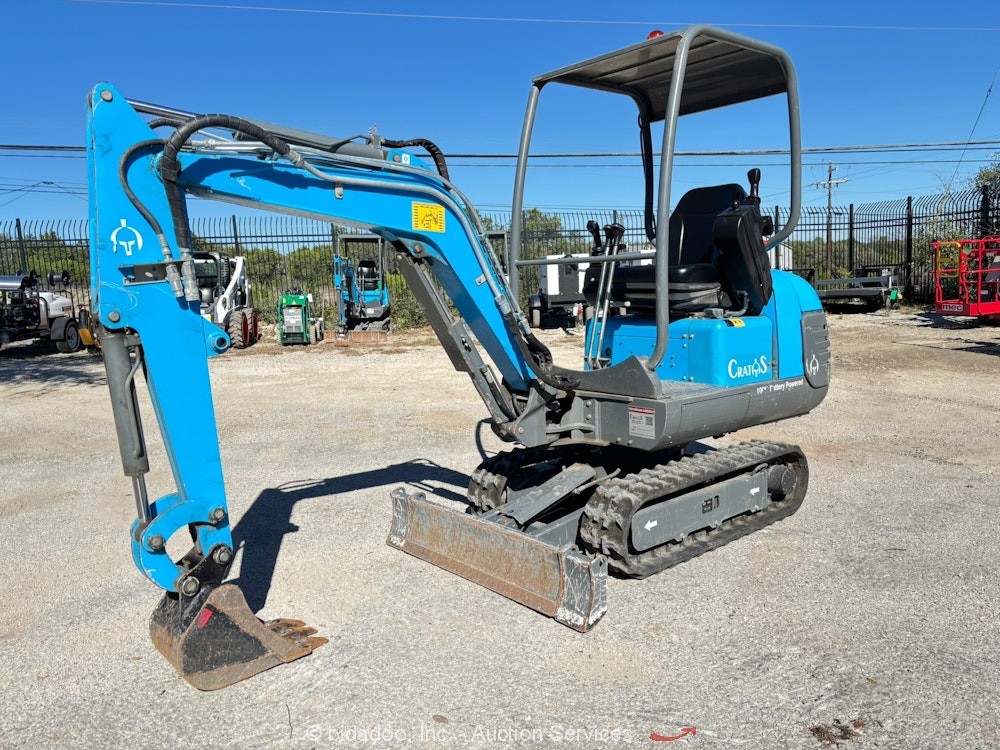2023 Cratos CMX18 Electric Mini Excavator Rubber Tracks 48V Battery Aux bidadoo