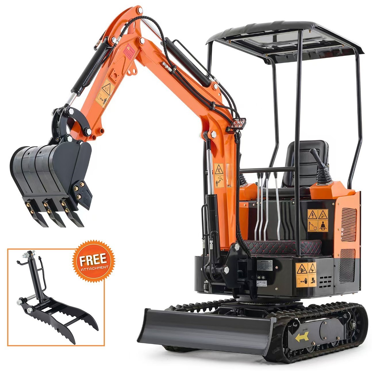 1.3Ton 23hp Mini Excavator Crawler Digger Briggs&Stratton Dual Cylinder Engine