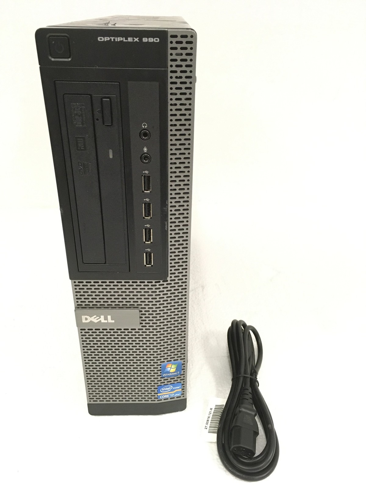 Dell OptiPlex 990 DT D05D i7-2600-3.40GHz 8GB DDR3 500GB HDD w/ Cord FREE SHIP
