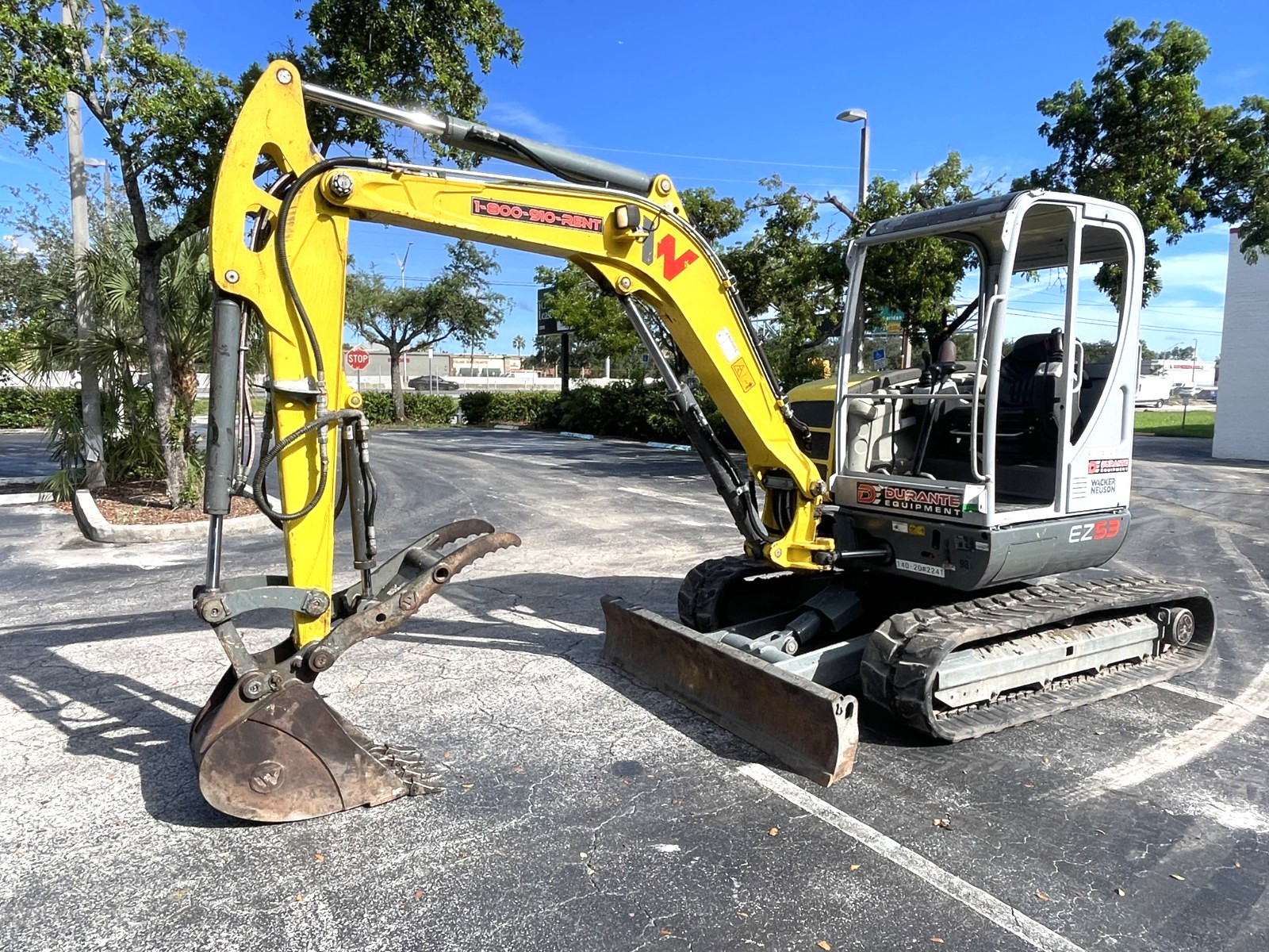 2021 Wacker Neuson EZ53 Excavator   – 14,178 lbs -12′ Max Dig Depth – 847 Hours