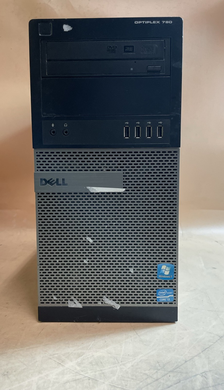 Dell OptiPlex 790 Tower Model D09M Intel Core i3 Windows 7 No HDD