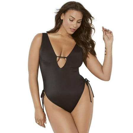 Swimsuits for All Women’s A-List Plunge One Piece Swimsuit