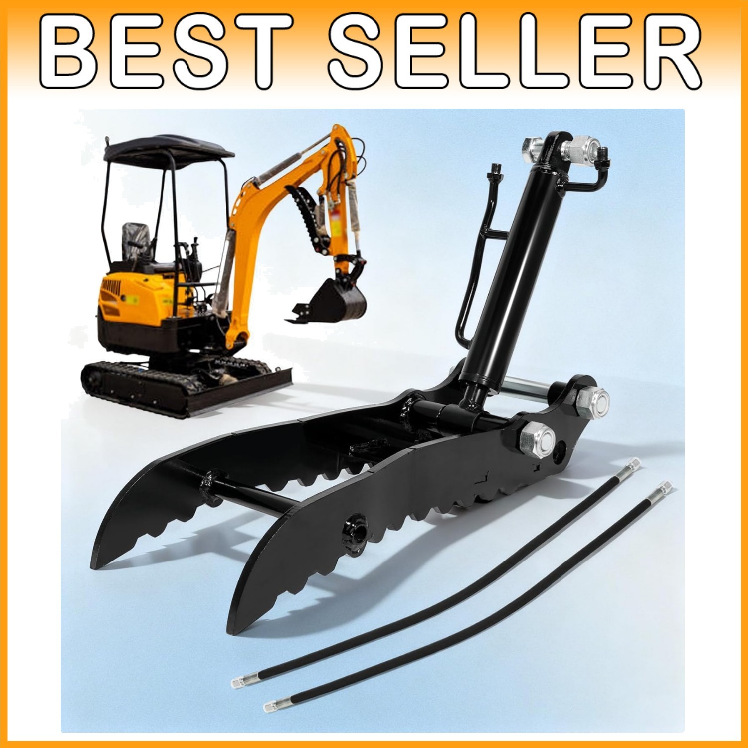 Mini Excavator Hydraulic Thumb Clip – 3 Ton Capacity