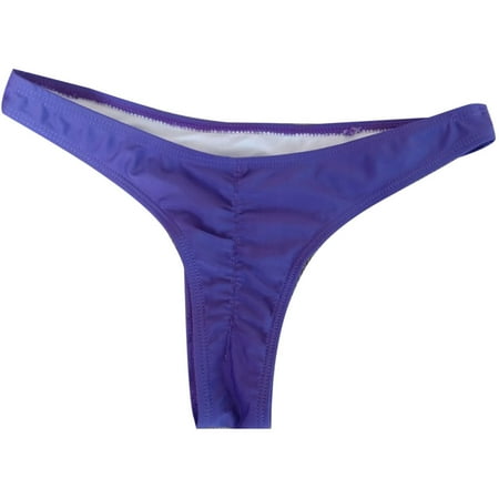 Clearance! Prolriy Thong Bikini Beachwear Size Women Plus Swimsuit Swimjupmsuit Swimwear Print Padded Swimwears Tankinis Set Womens Underwear Purple XXXL