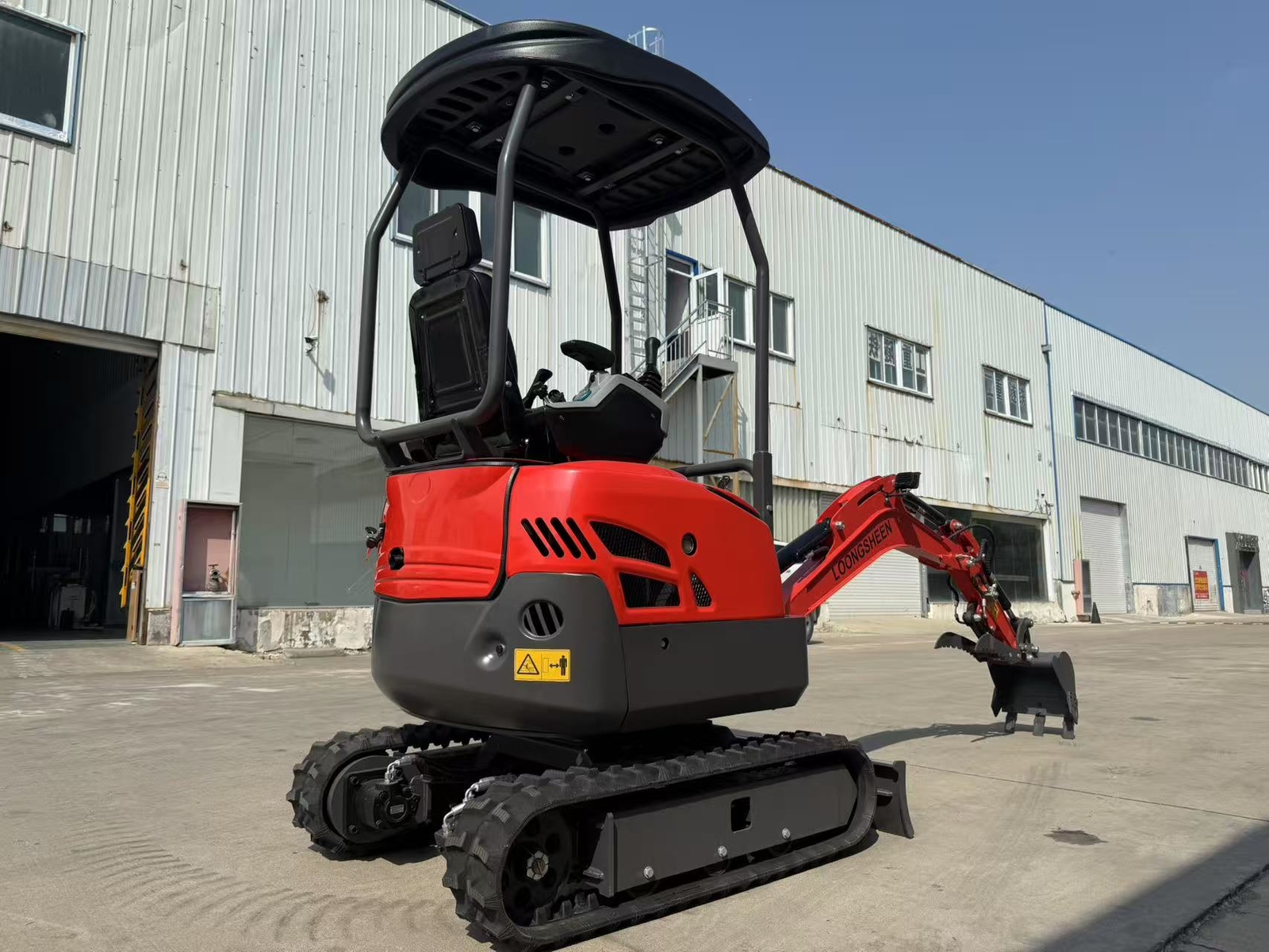 1.5 Ton 13.5HP Boom Swing Crawler Mini Excavator GAS EPA B&S Engine Thump Digger