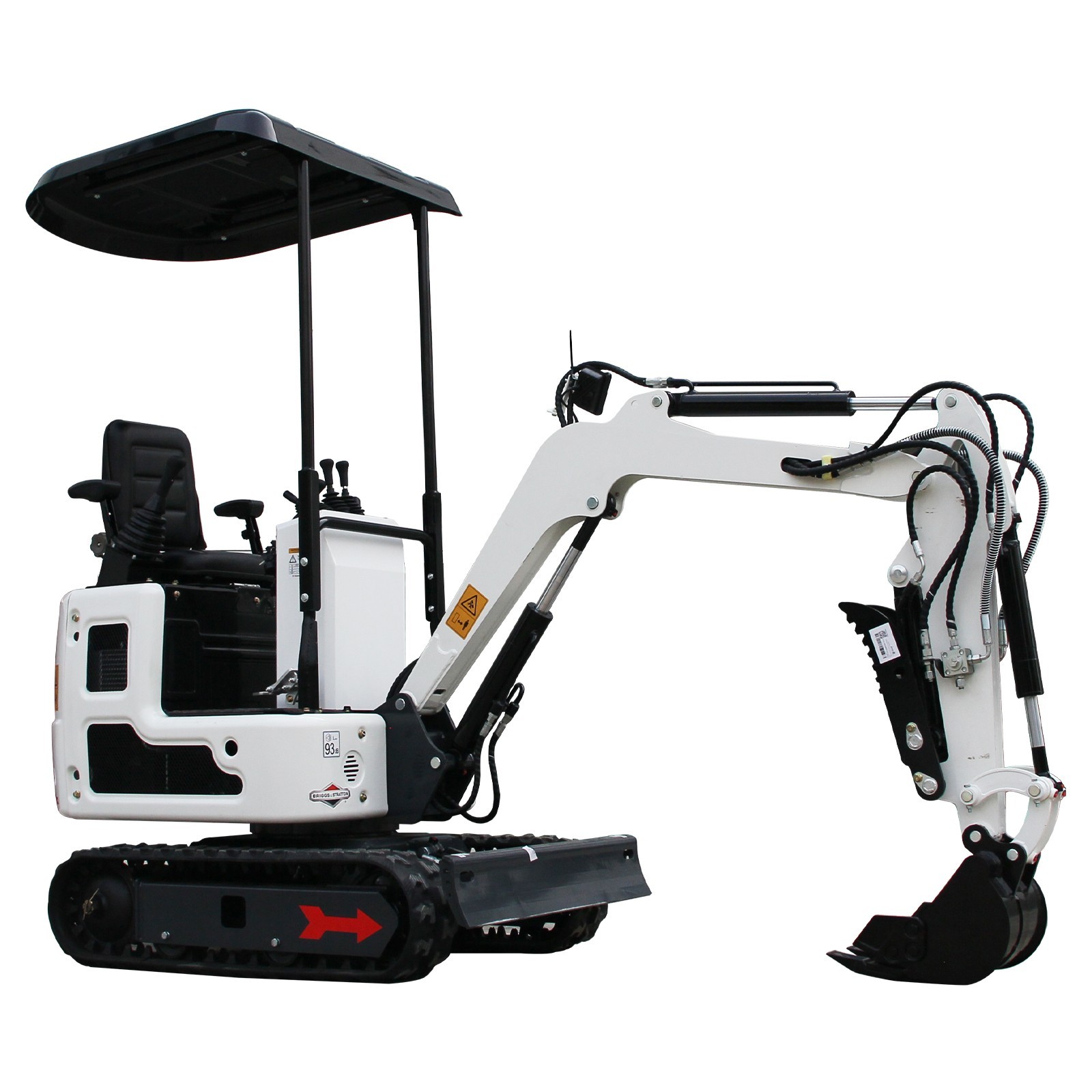 Mini Excavator 1 Ton 13.5HP Briggs & Stratton Engine EPA Pilot Control Hydraulic